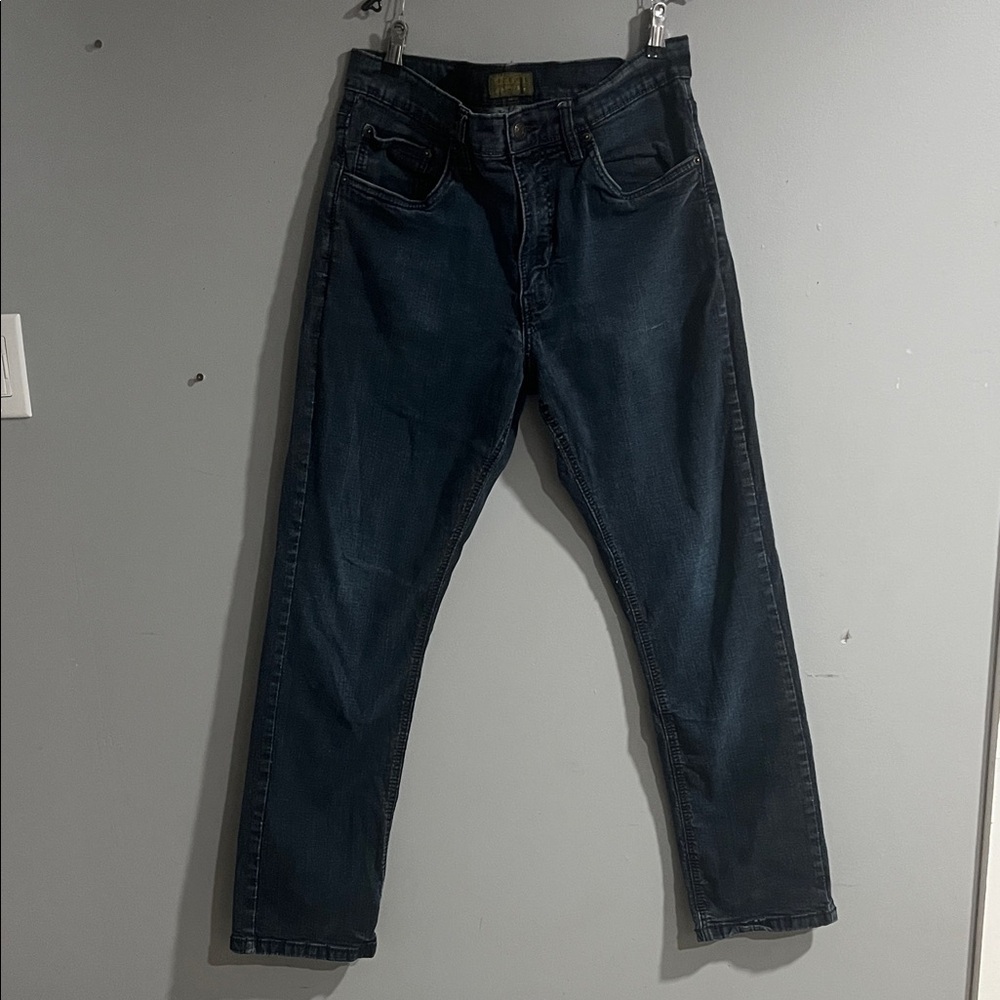 Men's Urban Star Dark Blue Straight Jeans 34x31